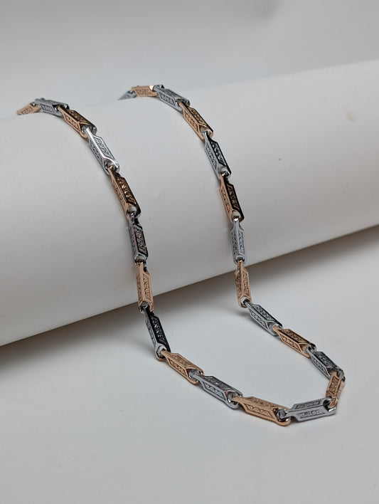 Rose Gold Engraved Chain For Main