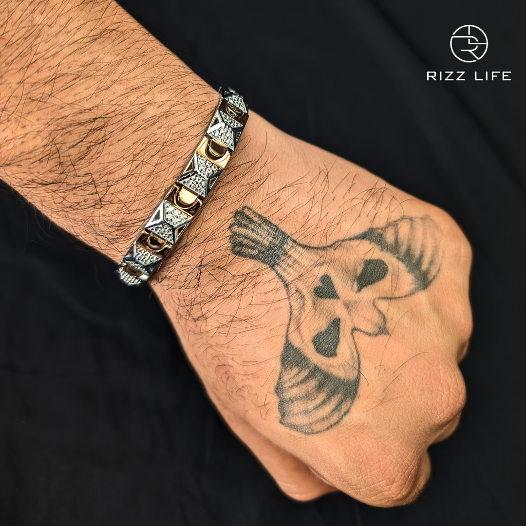 Striking Two-Tone Bracelet