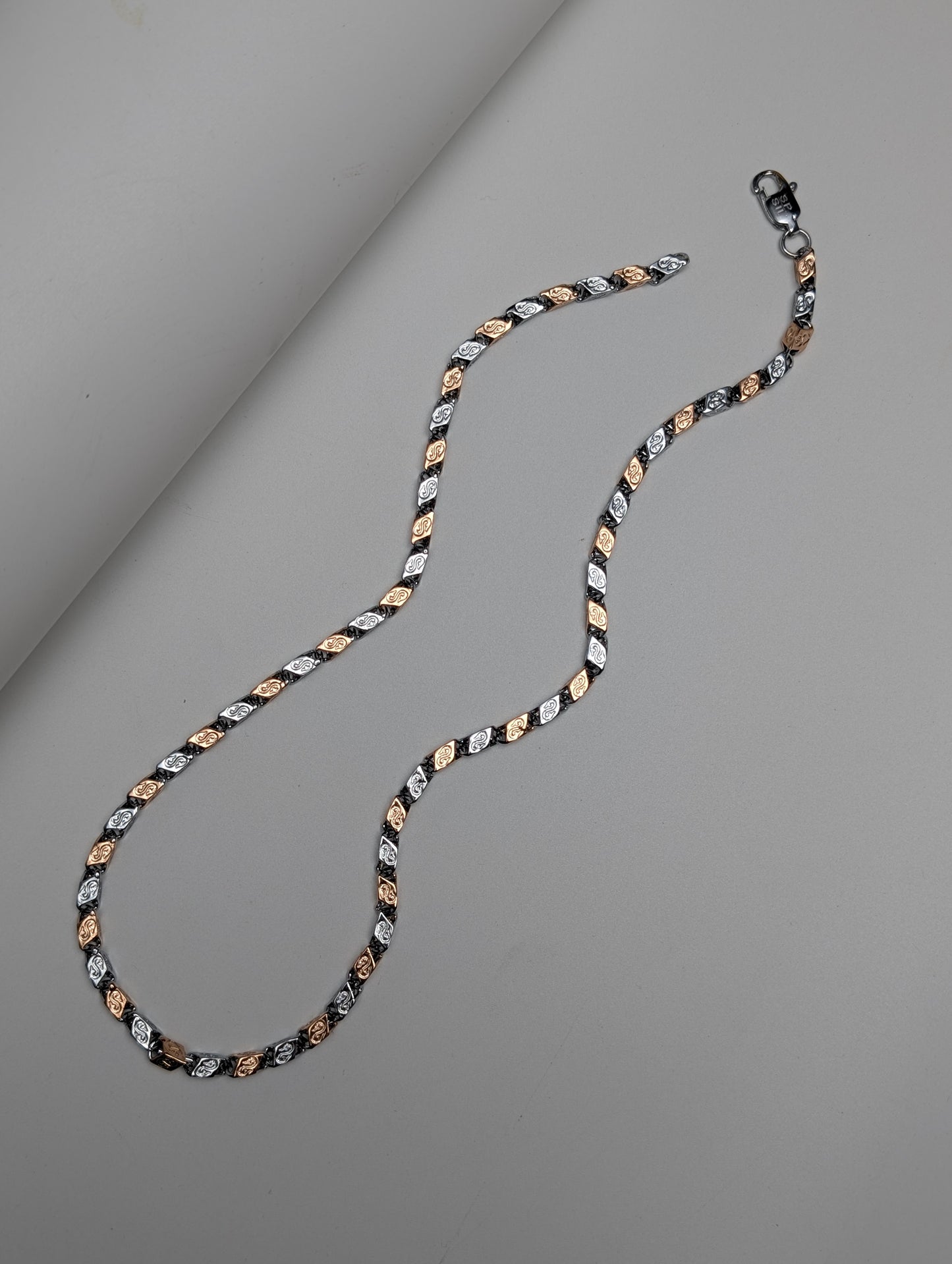 Two-Tone Titan Box Link Men's Chain