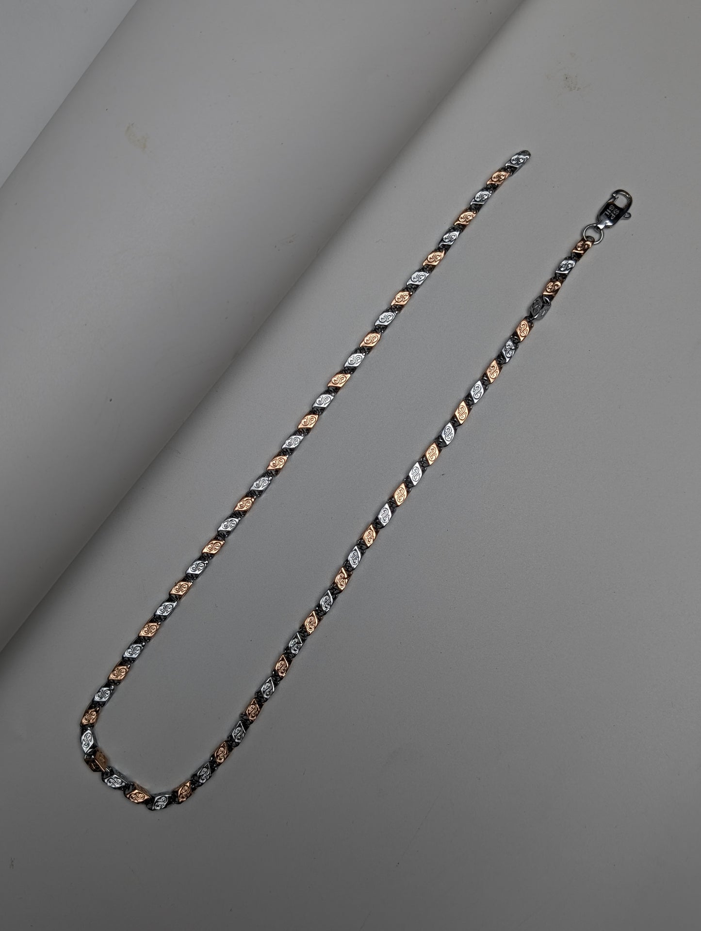 Two-Tone Titan Box Link Men's Chain