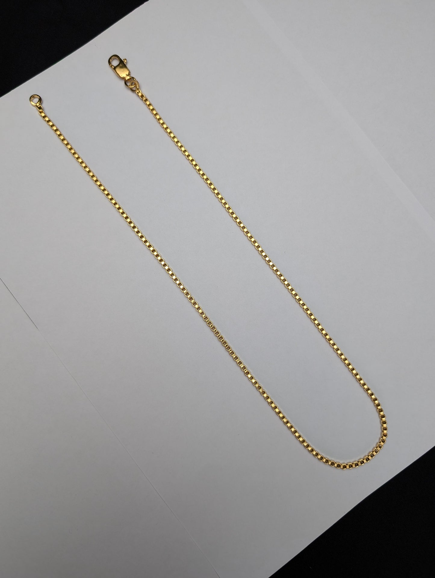 Men's Classic Gold Box Chain