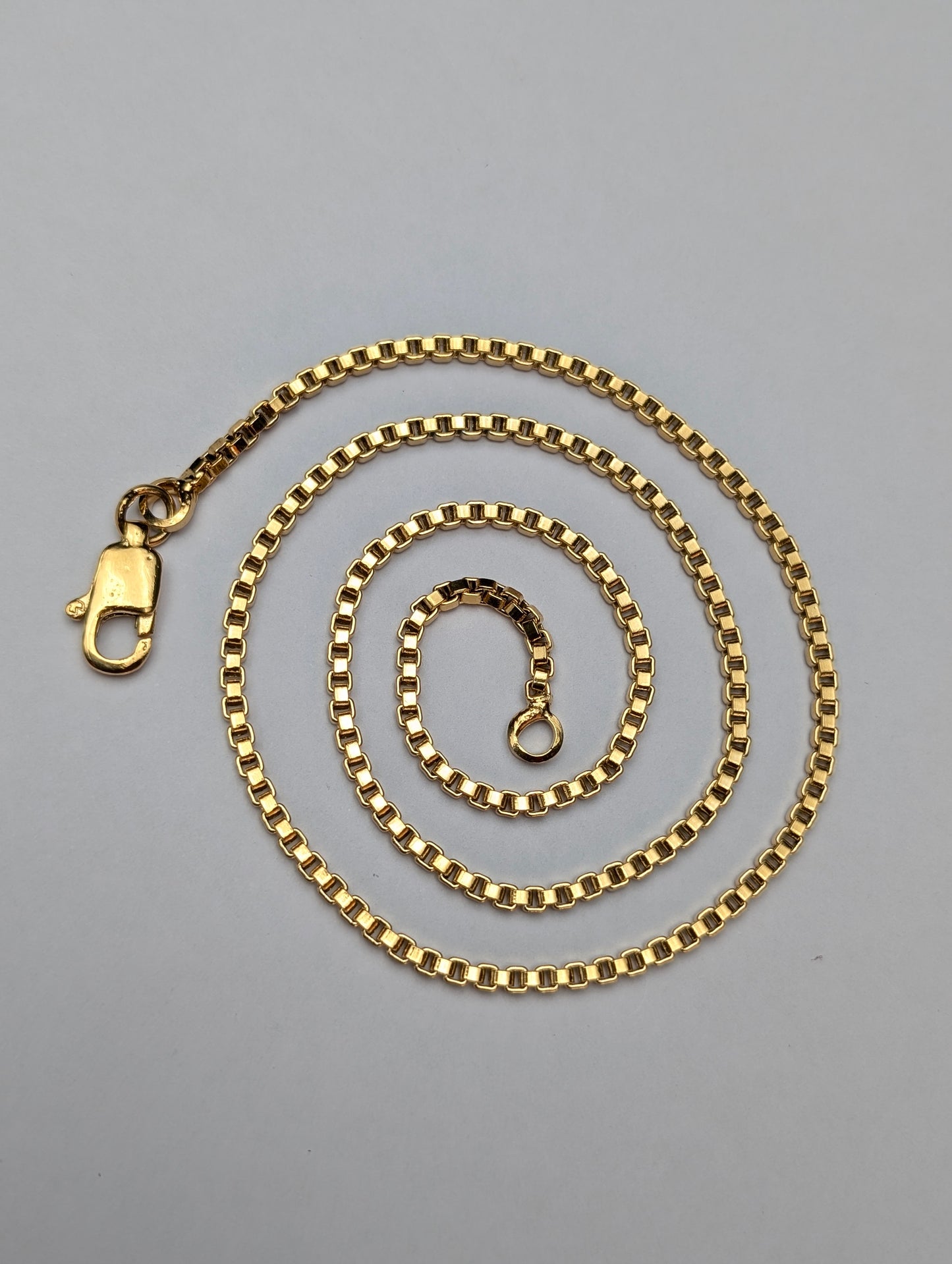 Men's Classic Gold Box Chain