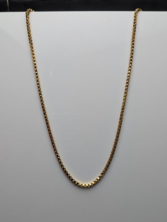 Men's Classic Gold Box Chain