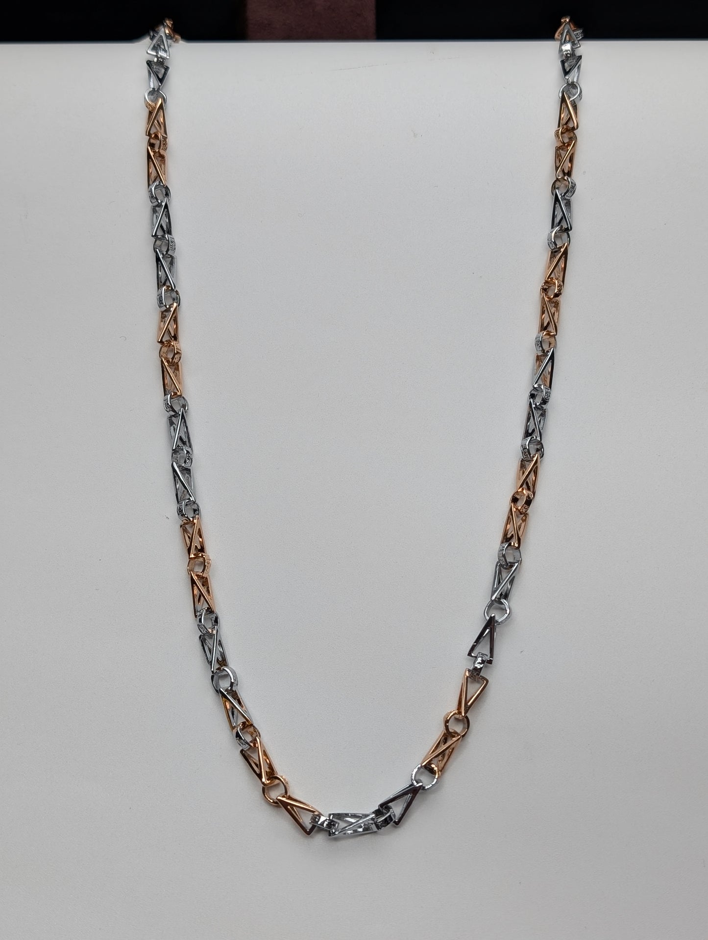 Rose Gold Arrowhead Silver Chain for Him