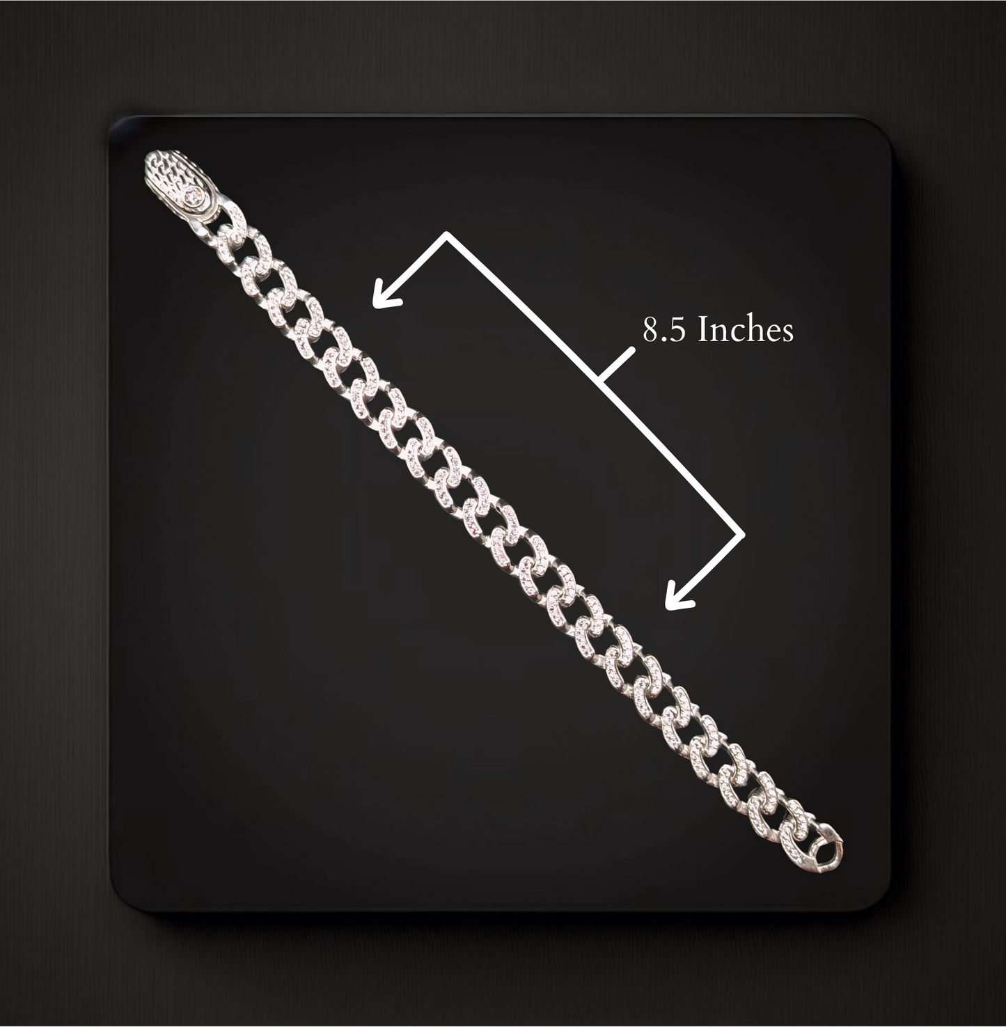 Men's Edgy Silver Bracelet