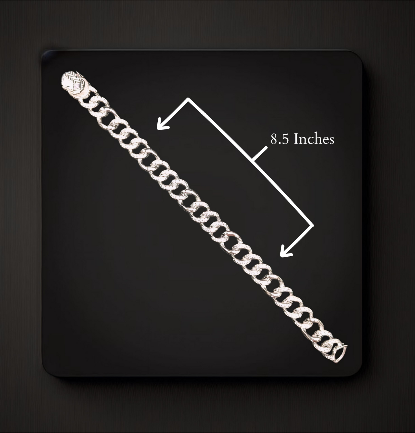 Men's Cuban Link Silver Bracelet