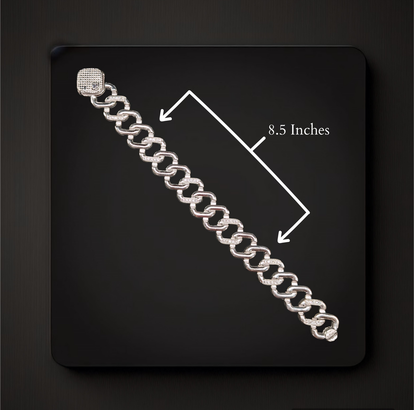The Ice Cold Silver Cuban Bracelet