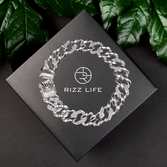 Men's Silver Charm Bracelet