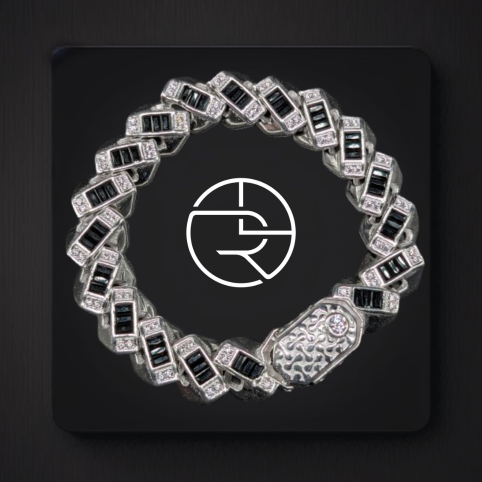 Black and Silver Fusion Bracelet for Men