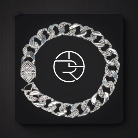 Men's Edgy Silver Bracelet