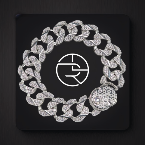 The Enigma Silver Cuban Bracelet