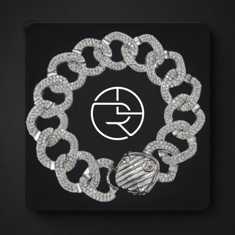 Bold and Edgy Cuban Link Silver Bracelet
