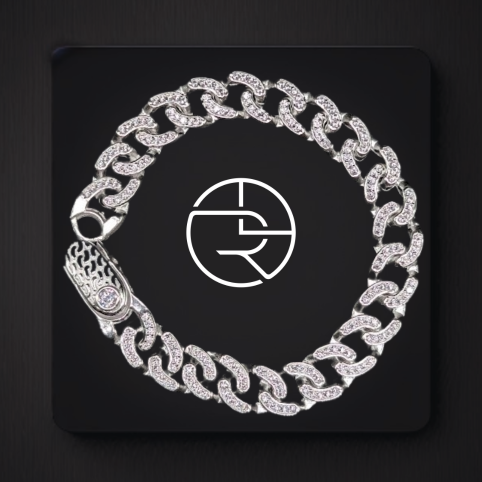 Silver Cuban Bracelet for Men