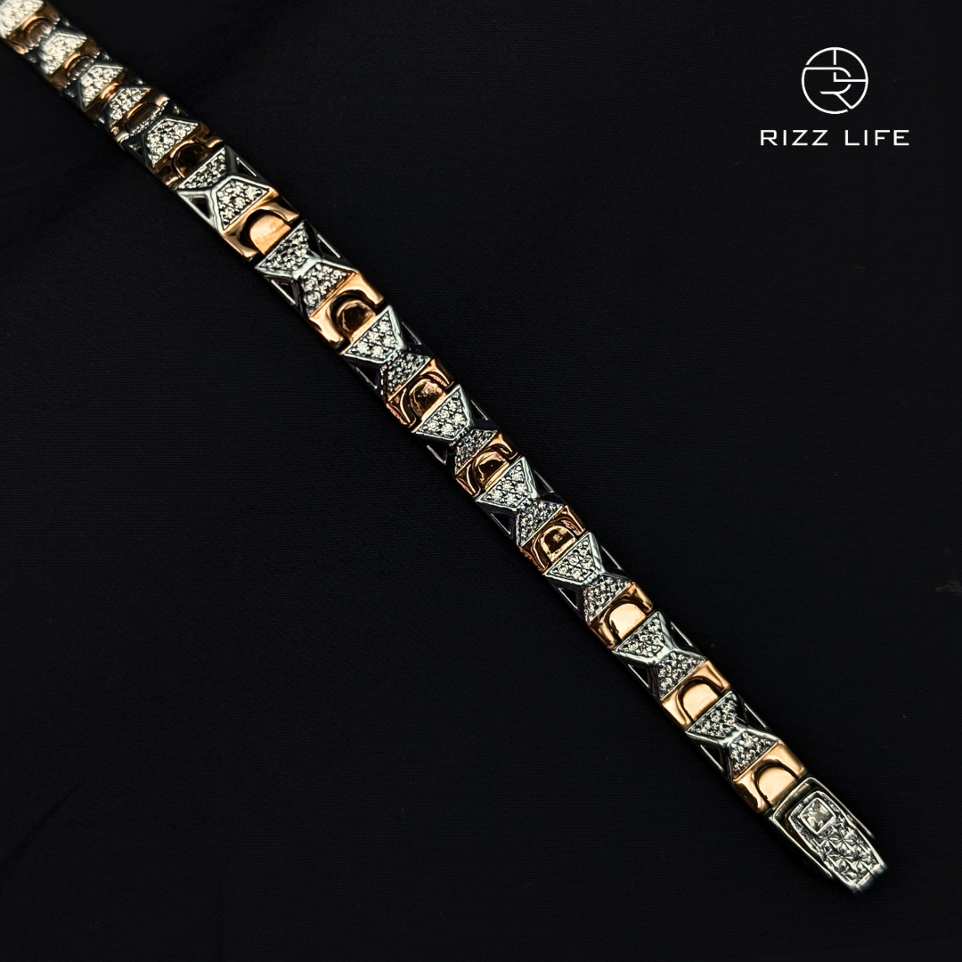 Striking Two-Tone Bracelet