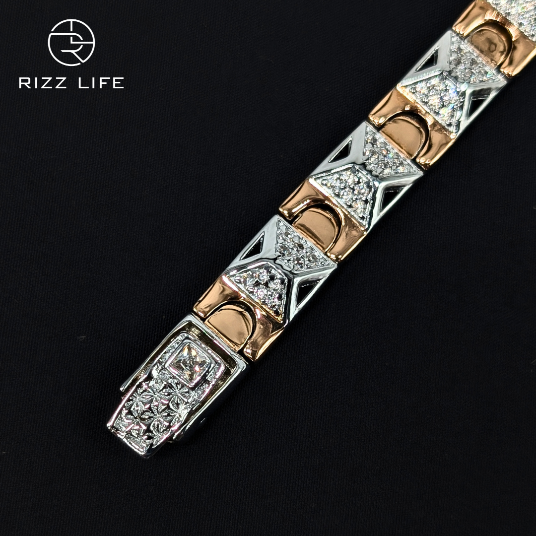 Striking Two-Tone Bracelet