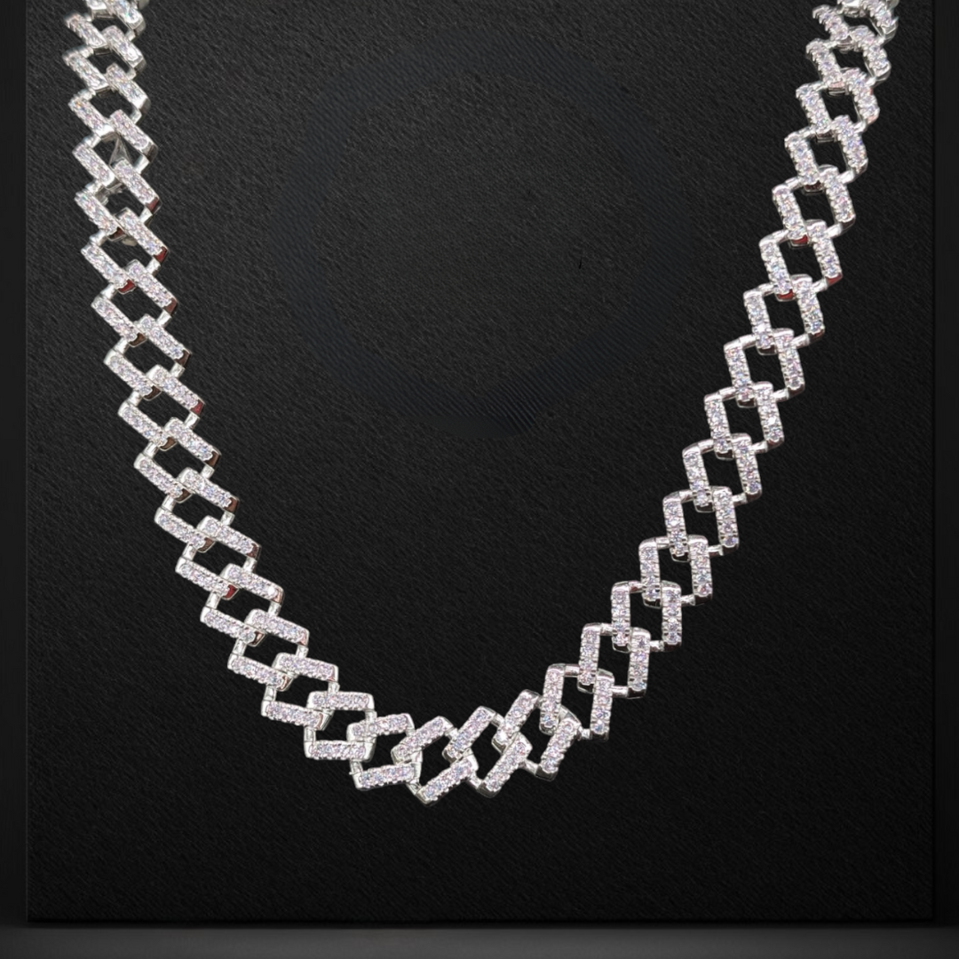 Diamond-Encrusted Miami Cuban Chain