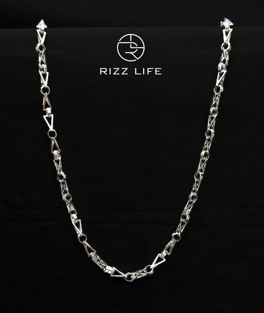 Arrowhead Silver Chain for Men