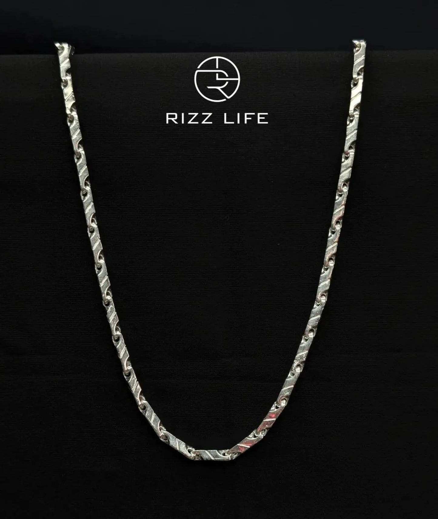 Linked Silver Chain for Men