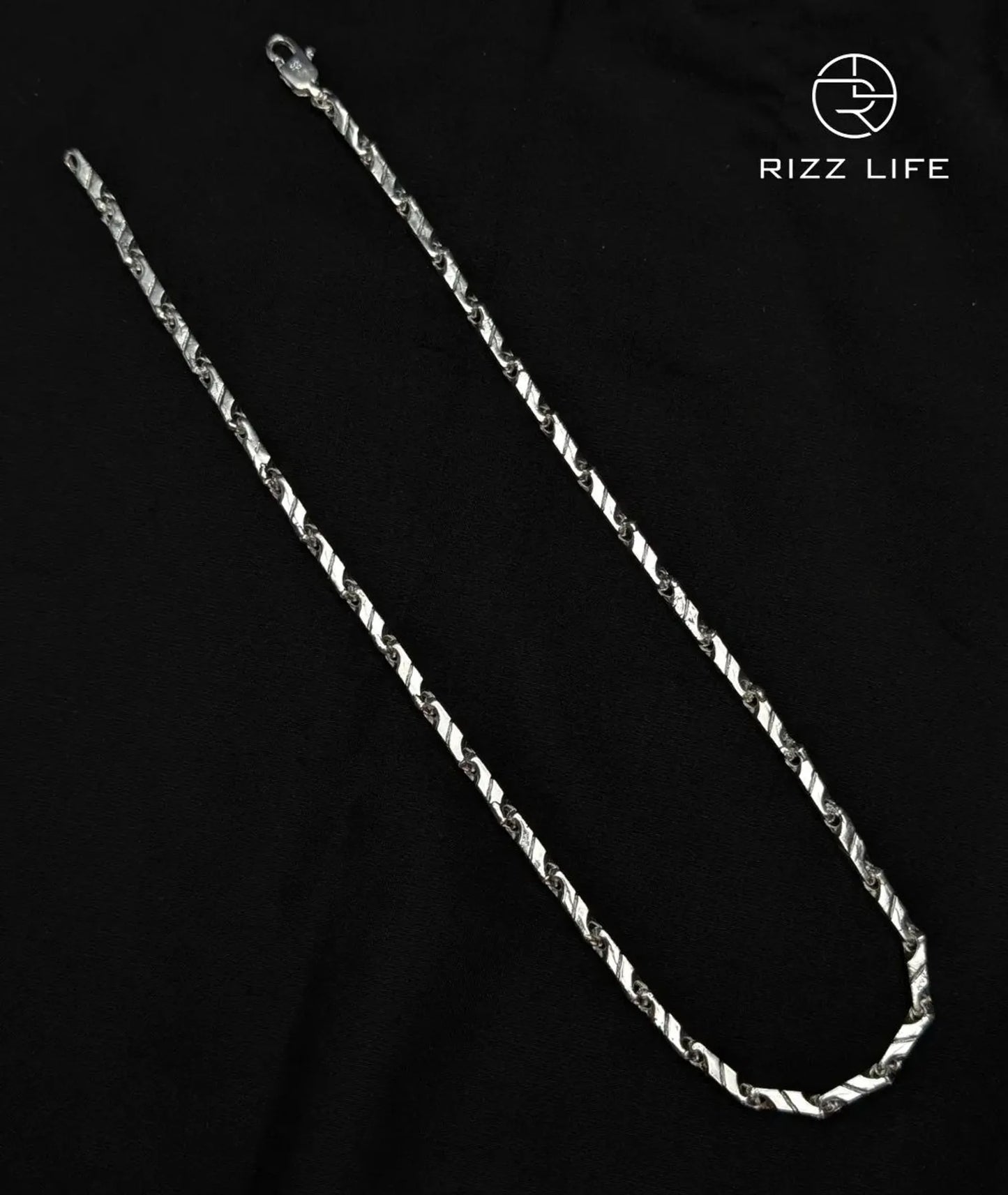 Linked Silver Chain for Men
