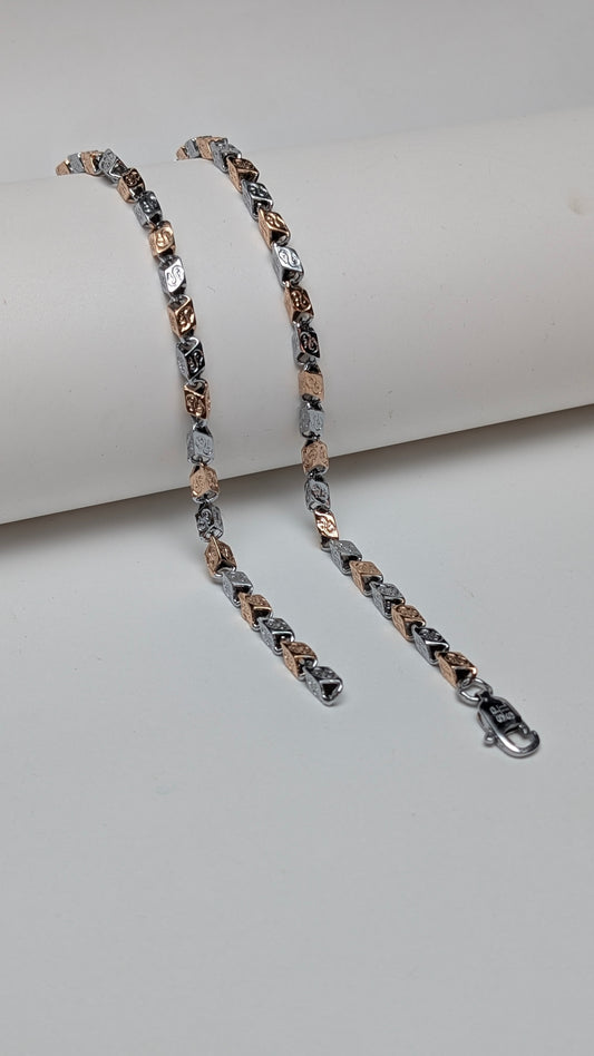 Two-Tone Titan Box Link Men's Chain
