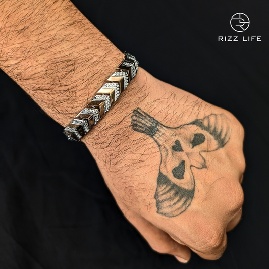 Arrow of Affluence Silver Bracelet