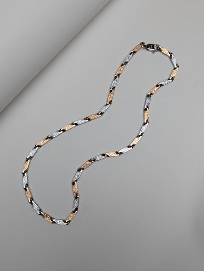 Rose Gold Engraved Chain For Main