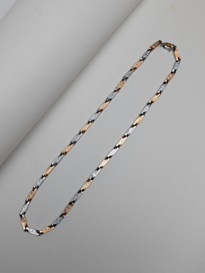 Rose Gold Engraved Chain For Main