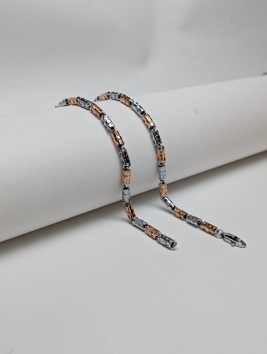 Luxe Contrast Rose Gold Chain