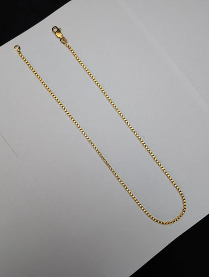 Men's Classic Gold Box Chain