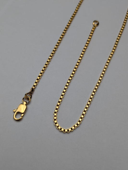 Men's Classic Gold Box Chain