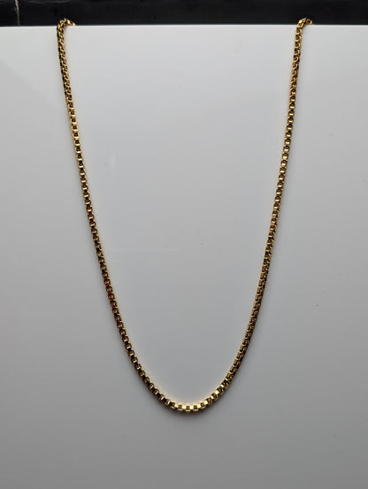 Men's Classic Gold Box Chain