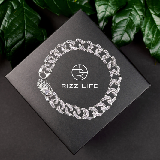 Silver Cuban Bracelet for Men