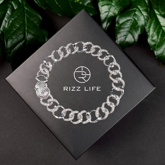 Men's Cuban Link Silver Bracelet