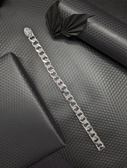Men's Edgy Silver Bracelet