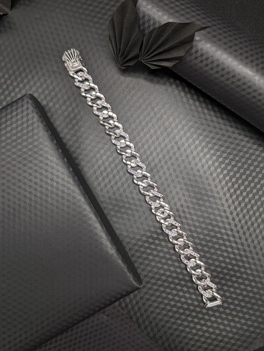 Men's Silver Charm Bracelet
