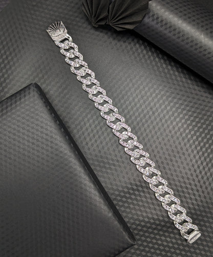 Men's Silver Charm Bracelet