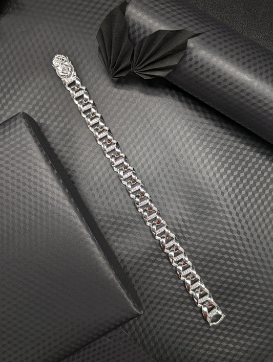 Franco Link Silver Bracelet
