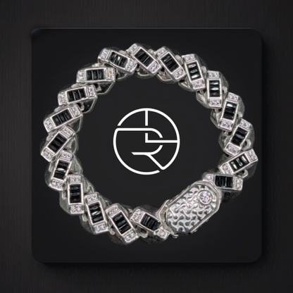 Black and Silver Fusion Bracelet for Men