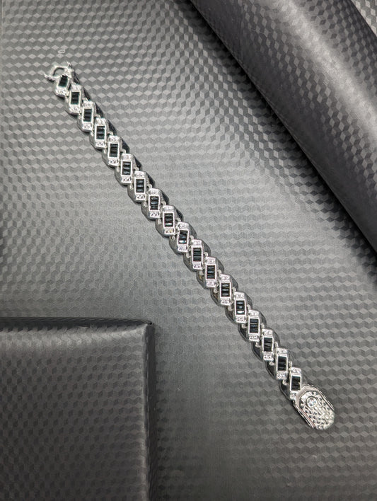 Black and Silver Fusion Bracelet for Men