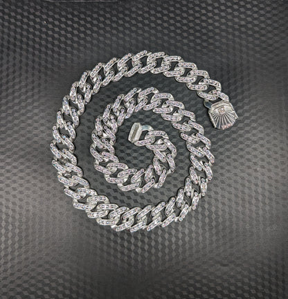 Classic Silver Cuban Chain For Men
