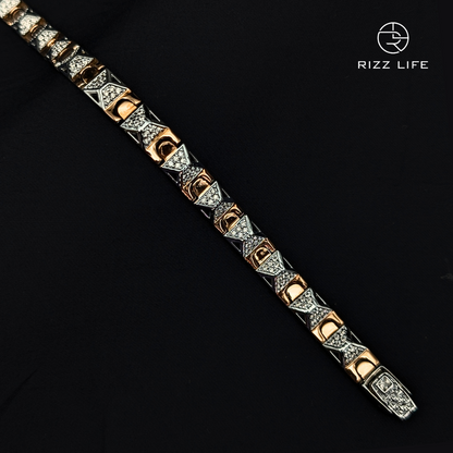 Striking Two-Tone Bracelet