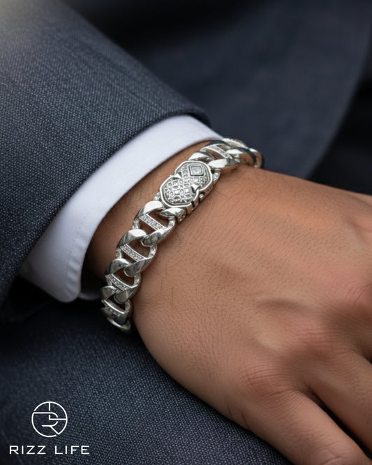 Franco Link Silver Bracelet