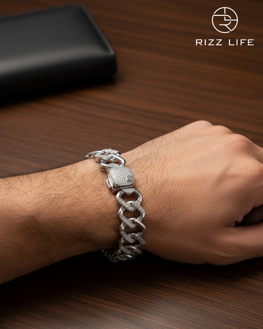 The Ice Cold Silver Cuban Bracelet