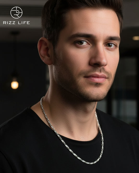 Italian Style Men's Silver Chain