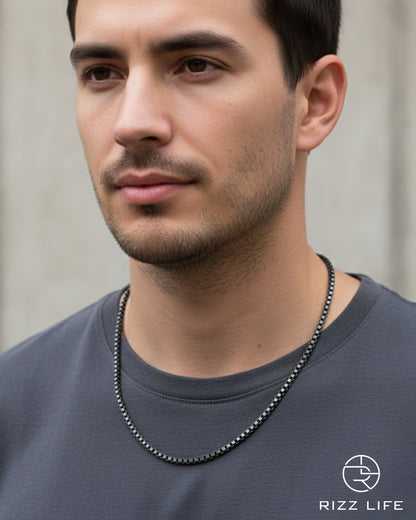 Black Box Silver Chain For Him