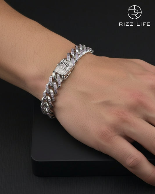 Men's Silver Charm Bracelet