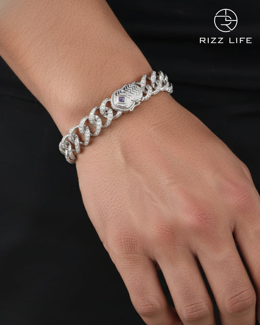 Men's Cuban Link Silver Bracelet