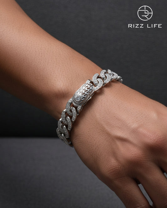 Silver Cuban Bracelet for Men