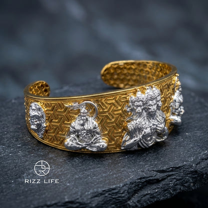 925 God silver tone kada