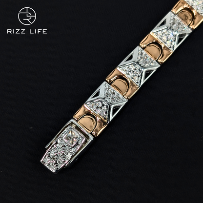 Striking Two-Tone Bracelet